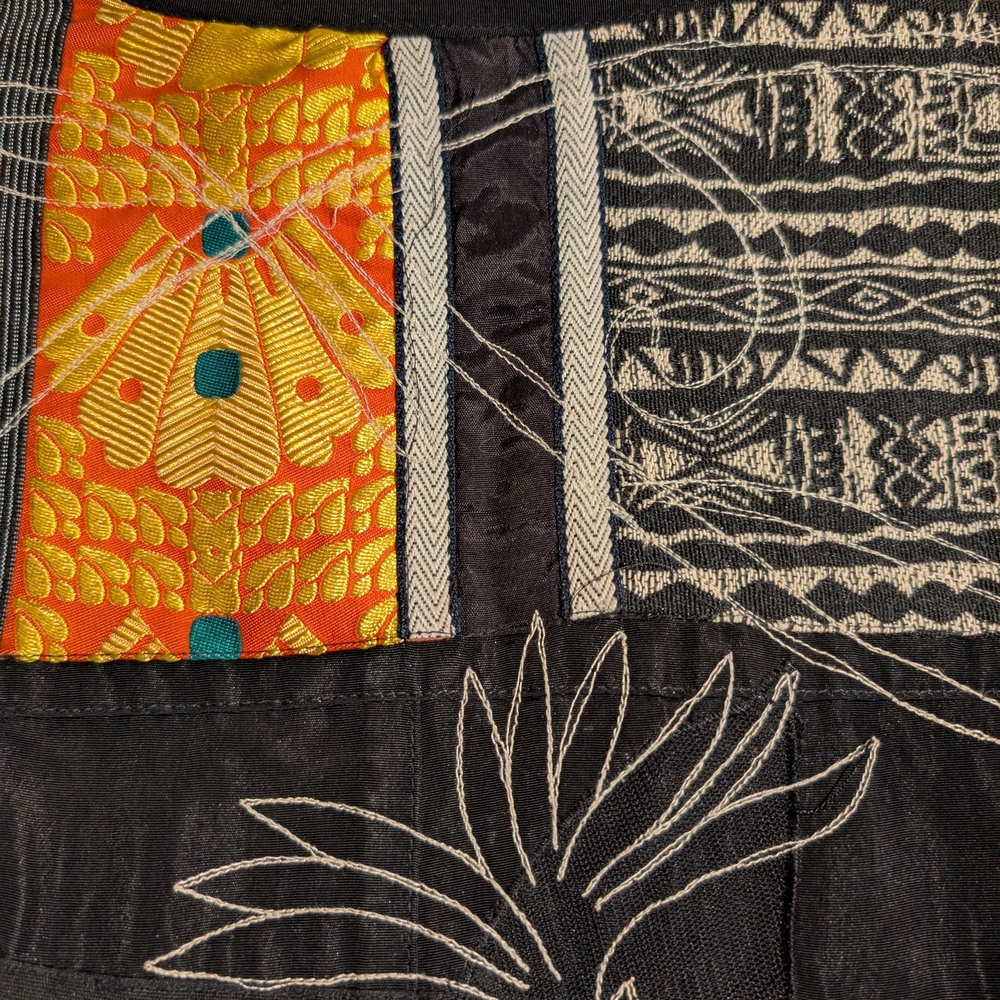 Chico's Black And Gray Patchwork Jacket - image 7